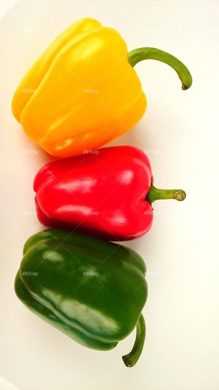 yellow red and green bell pepper 