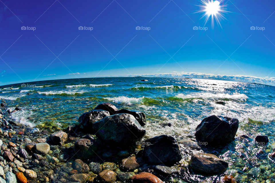 sky sweden blue sun by sergiusz