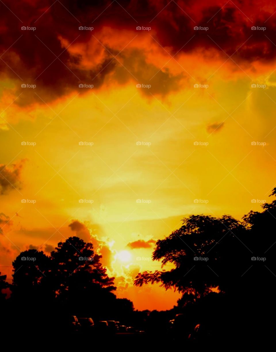 Sunset photo art 
