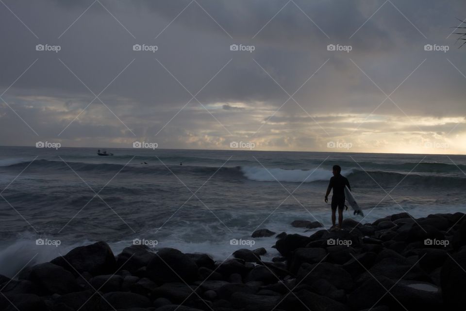 Surfer at Sunrise