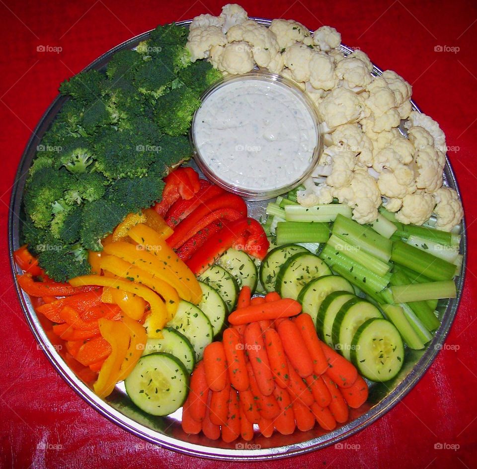 Veggies platters homemade 