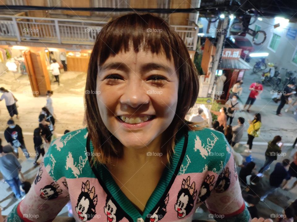 Walking street at Chiang Khan....