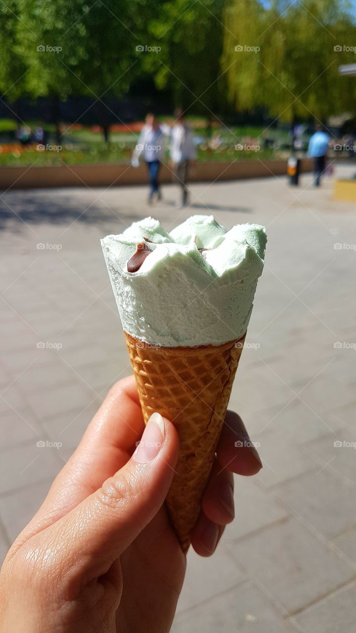 Green Ice cream