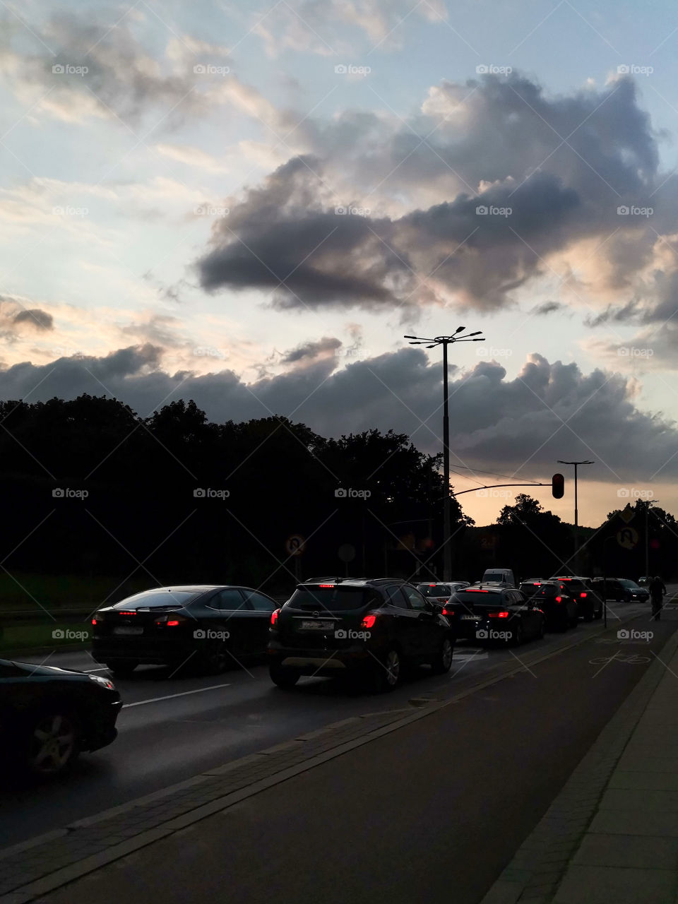 ⛅  Beautiful Clouds at Sunset while Walking. Gdansk. Poland. 
📱 Can Be Used as Wallpaper and Enjoy Watching