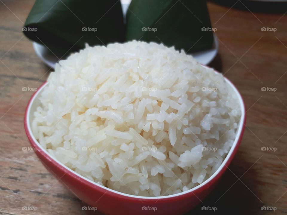 Steamed rice