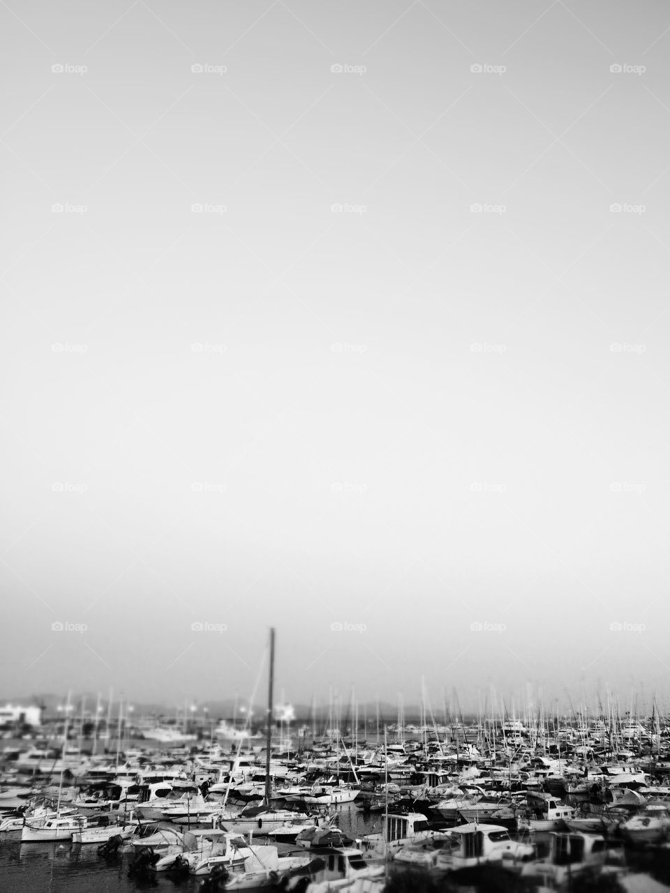 boats port black and white spain by zackariasl