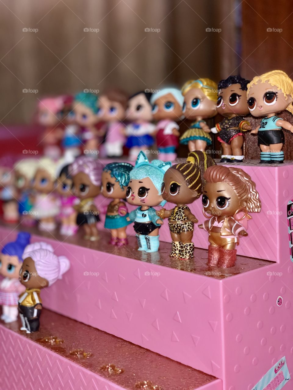 my daughter's doll collection