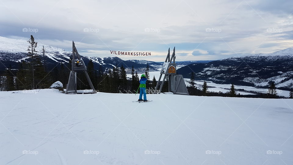 Skiing in Åre, Sweden.