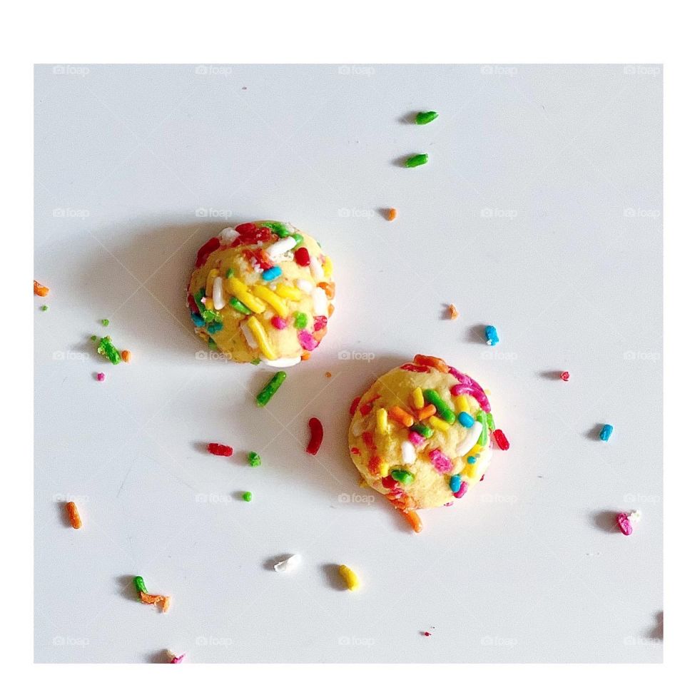 Colourful rainbow semperit cookies 