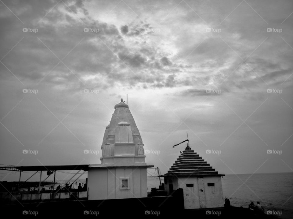 dumas beach, surat, gujarat, india