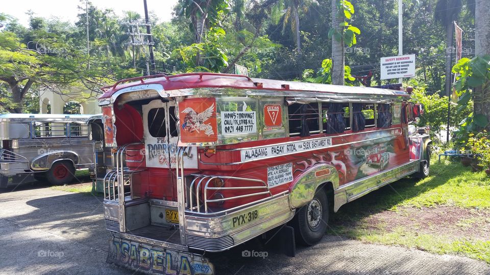 One of the many colourful methods of Jeepny style transportation in the Phillipine Islands