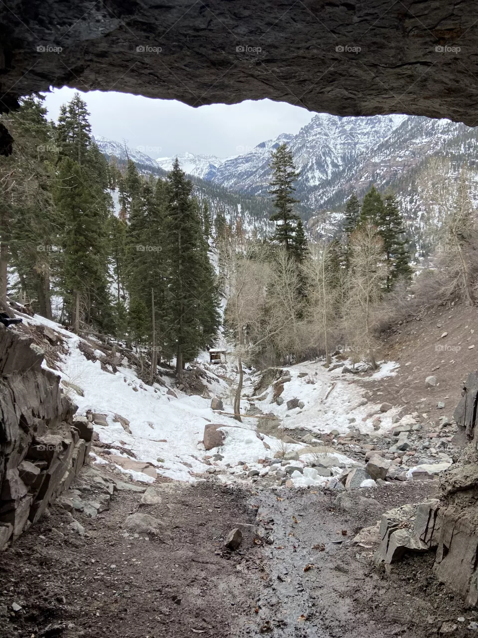 Entrance to a cave