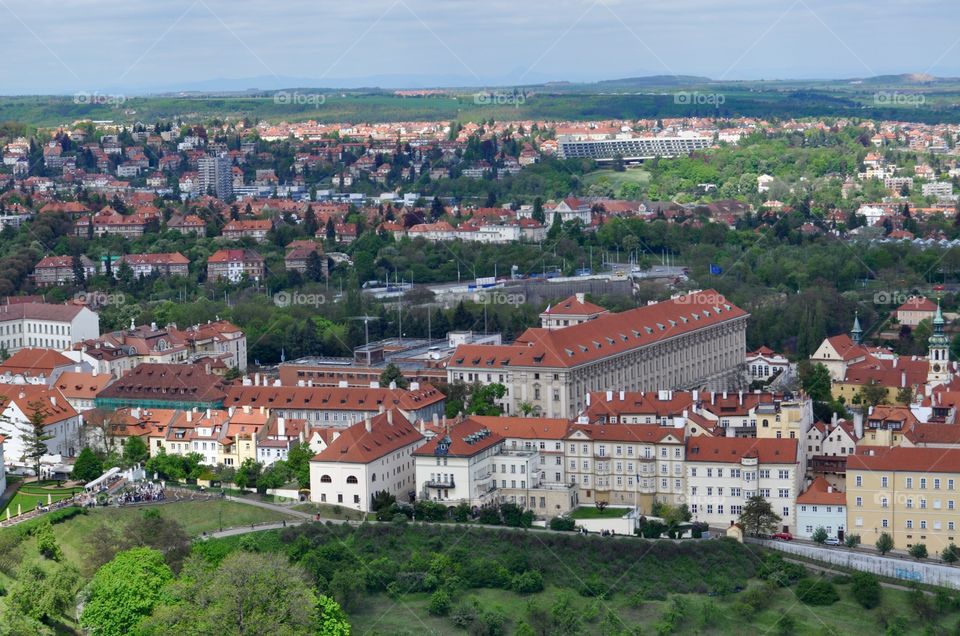 Prague city view 