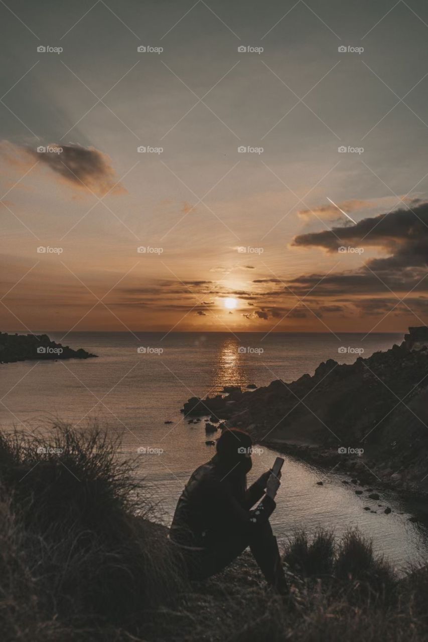 Studying in the morning 