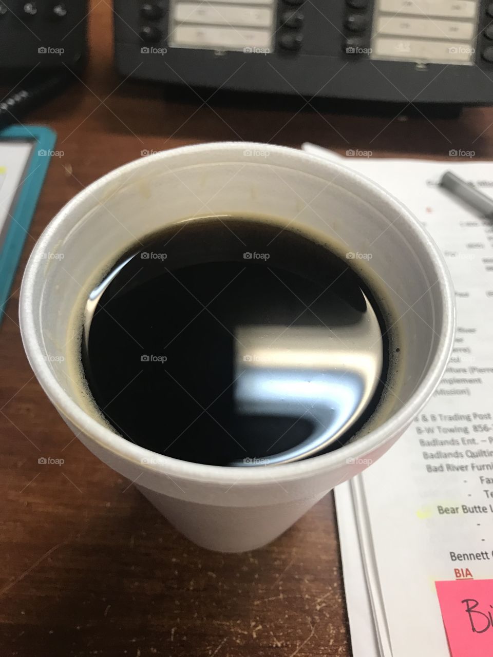 Monday morning pear black coffee