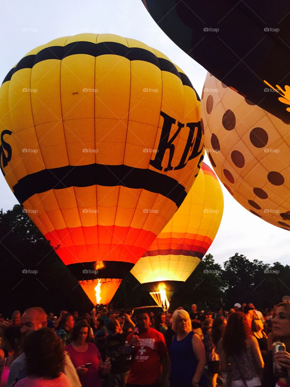 Hot air. Hot air balloon festival Cincinnati 