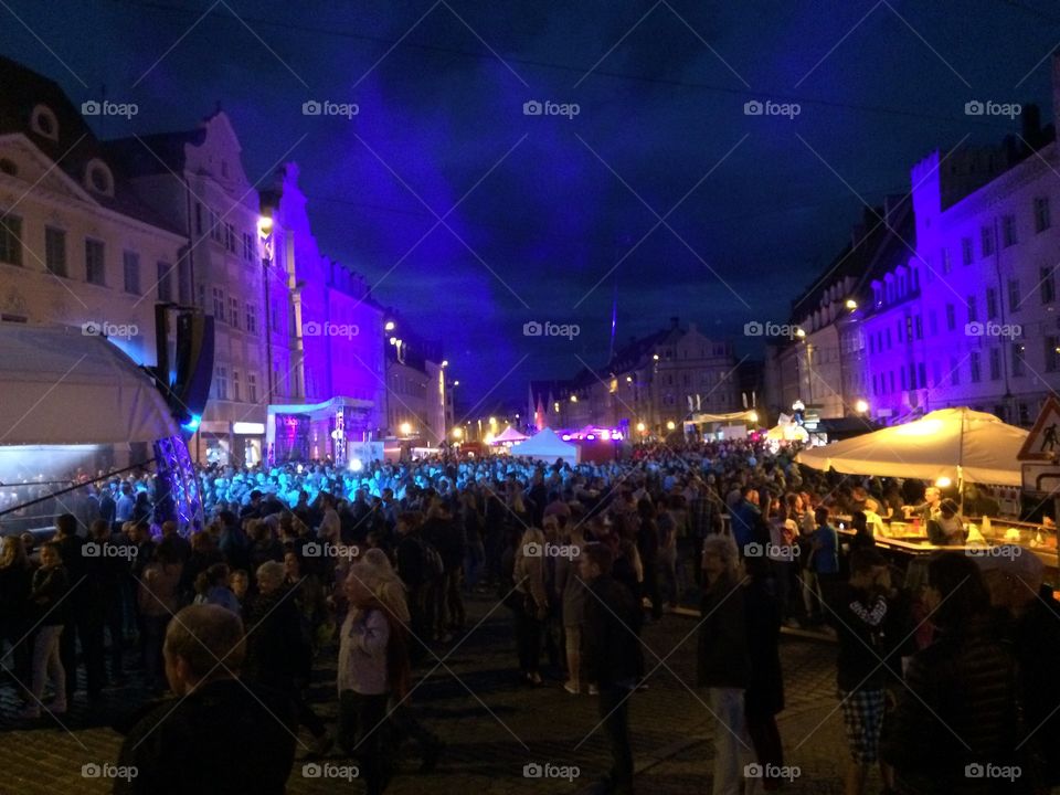 Night festival Augsburg, Germany 