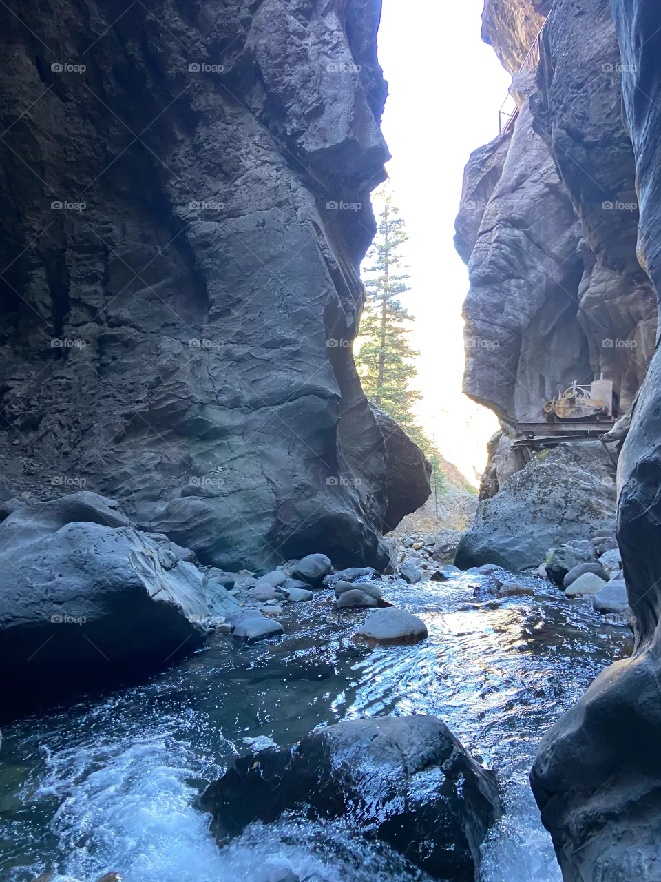 Ouray river canyon 