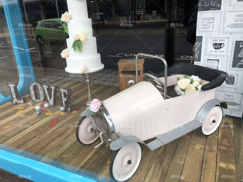Perhaps the car is to tiny for that honeymoon of a lifetime, but l think it’s cute.
