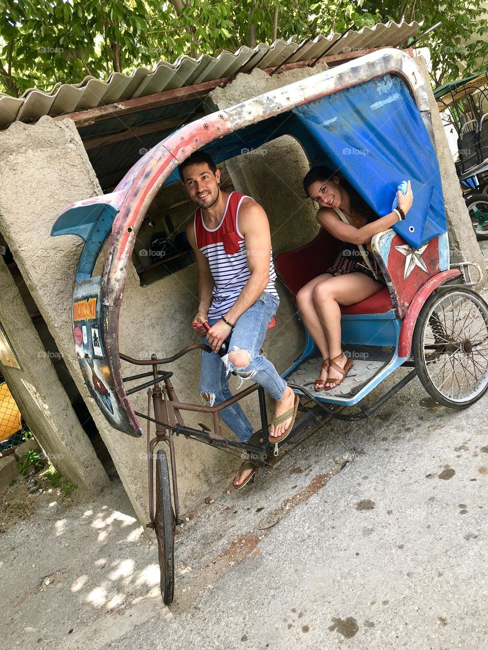 The bici taxi - Camagüey, Cuba
