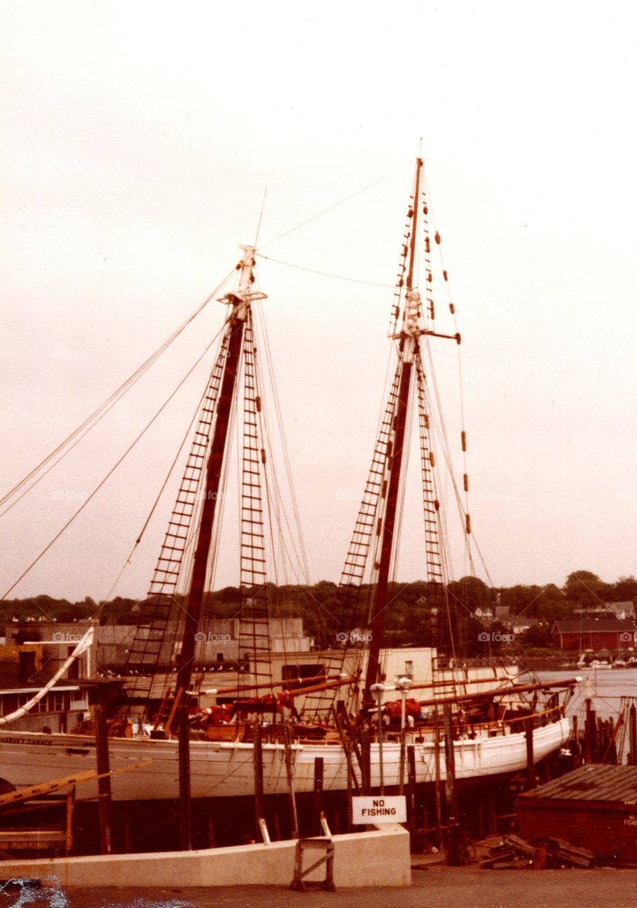 sailboat of Gloucester Massachusetts . Sailboat of Gloucester Massachusetts