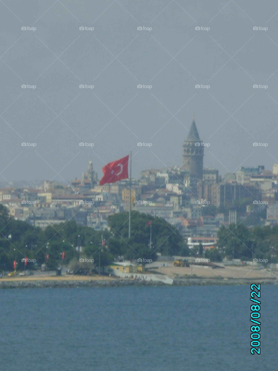 #istanbul#flag#city#tower#respect#waterside#turkey#