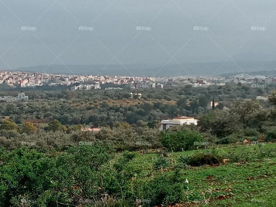 Population between the nature