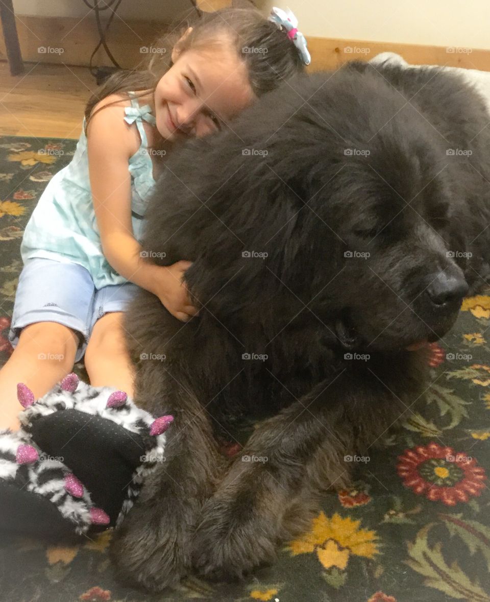 Newfoundland and child