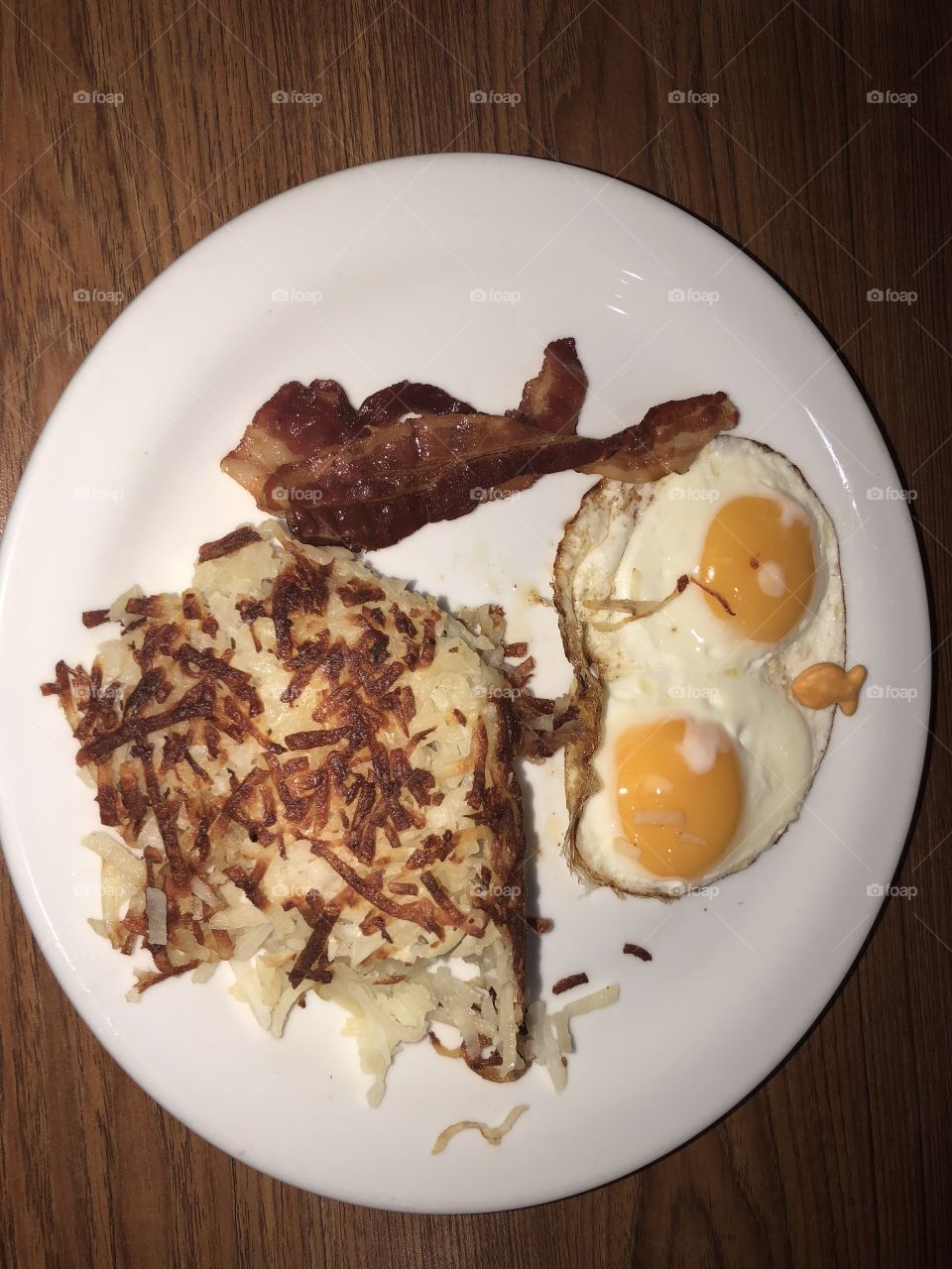 Desayuno-huevos /papa -bacon