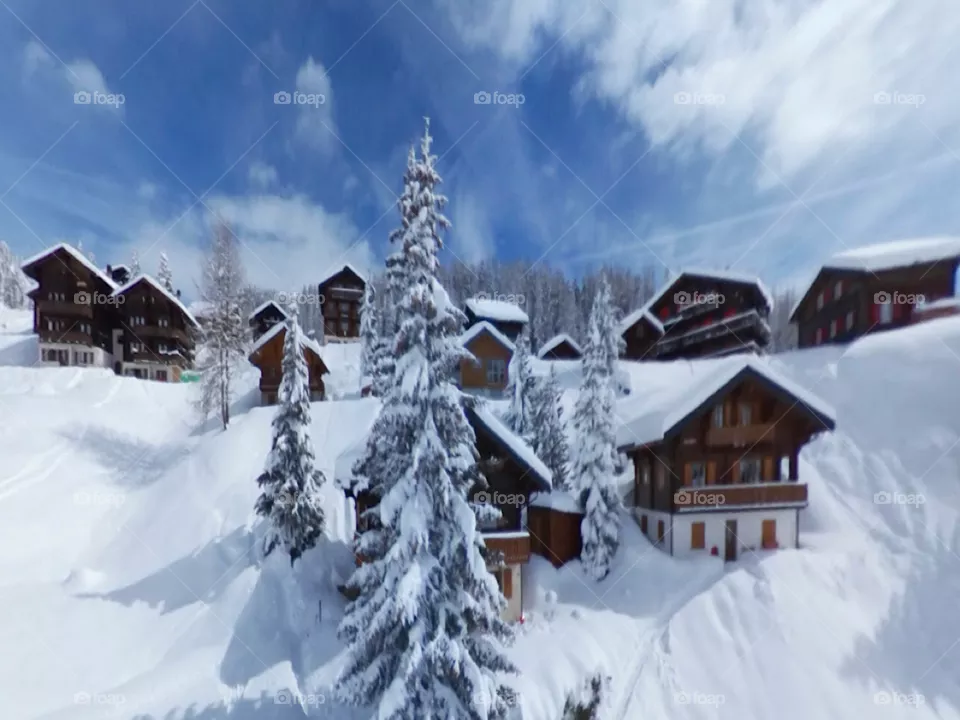 Great snow making in Switzerland