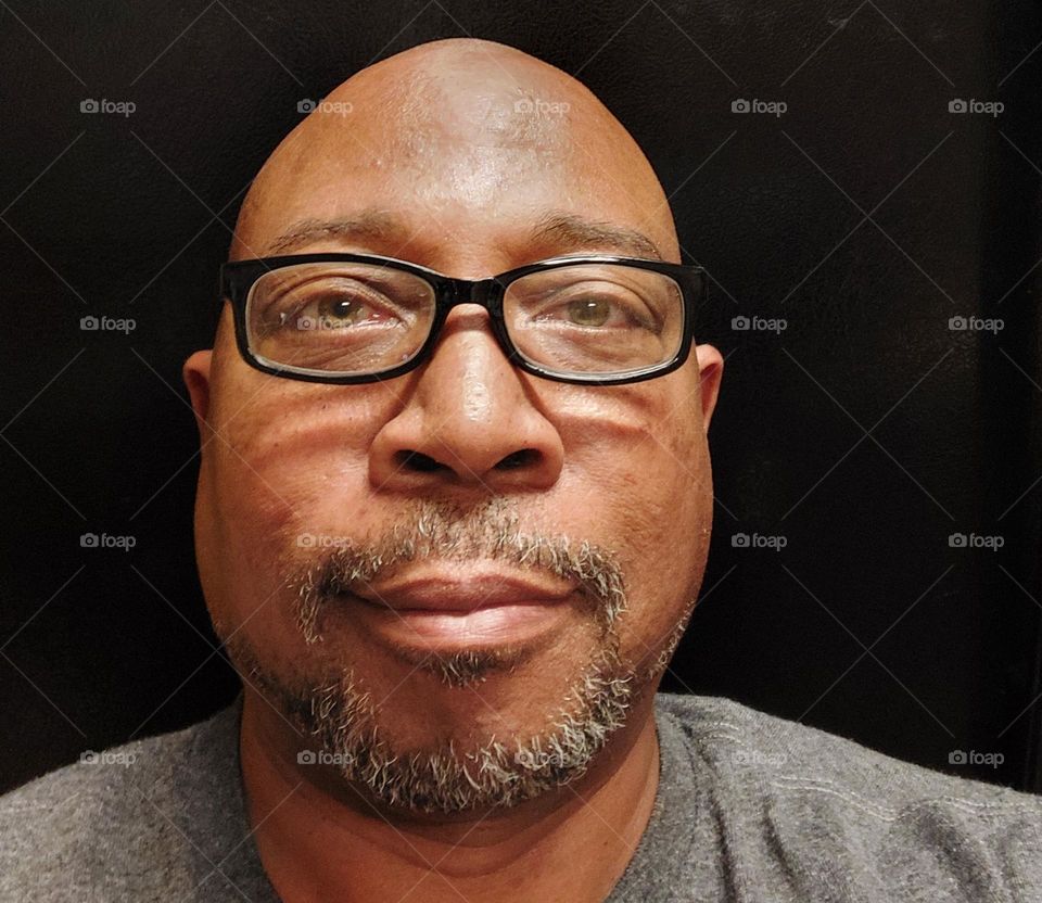 beard or no beard that is the question taken with a black background