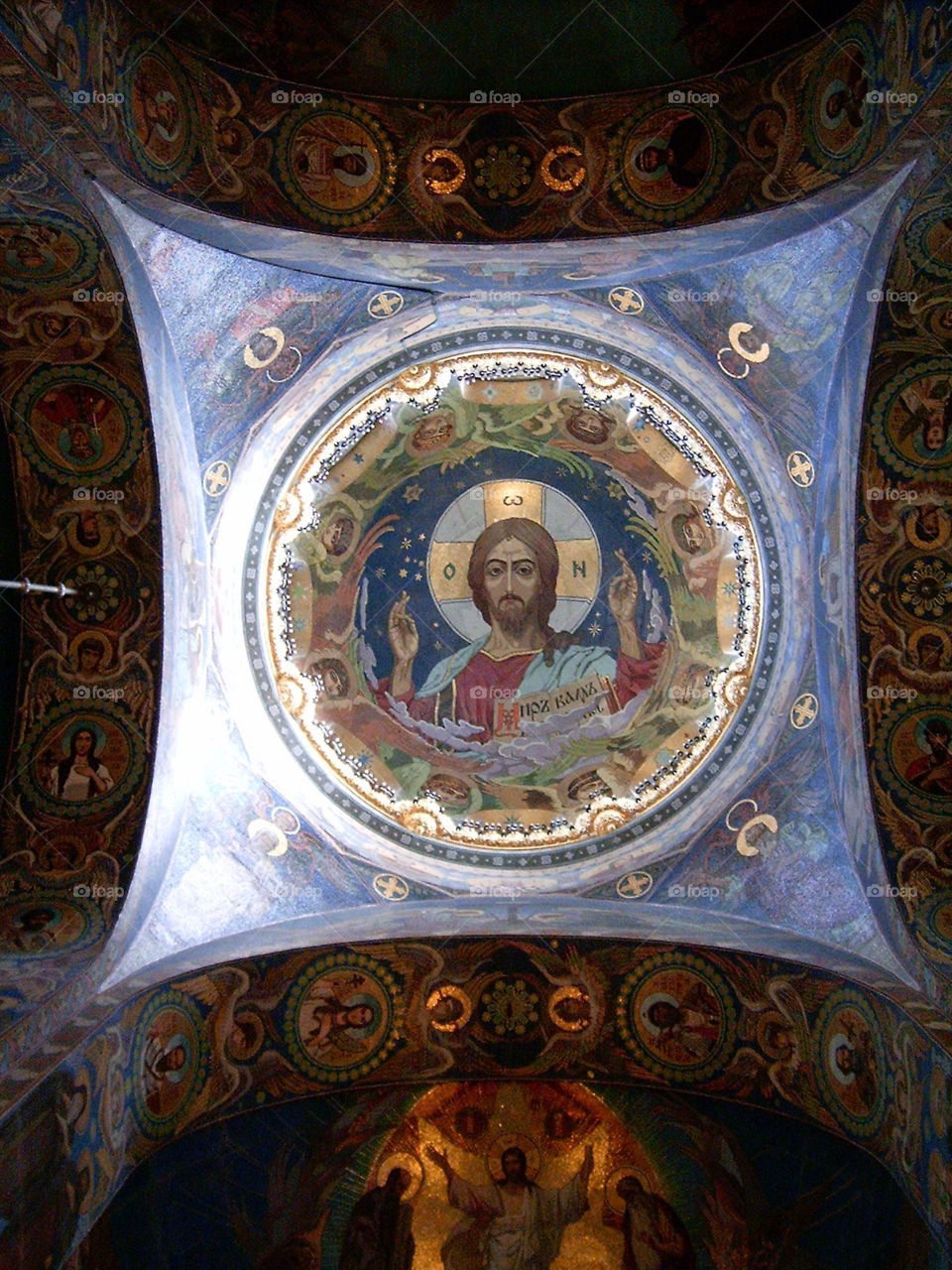 ceiling in the Orthodox Church