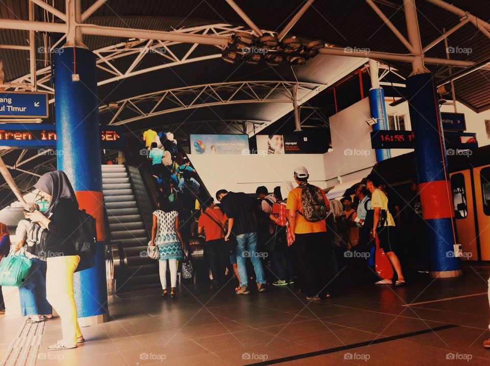 In a railway station