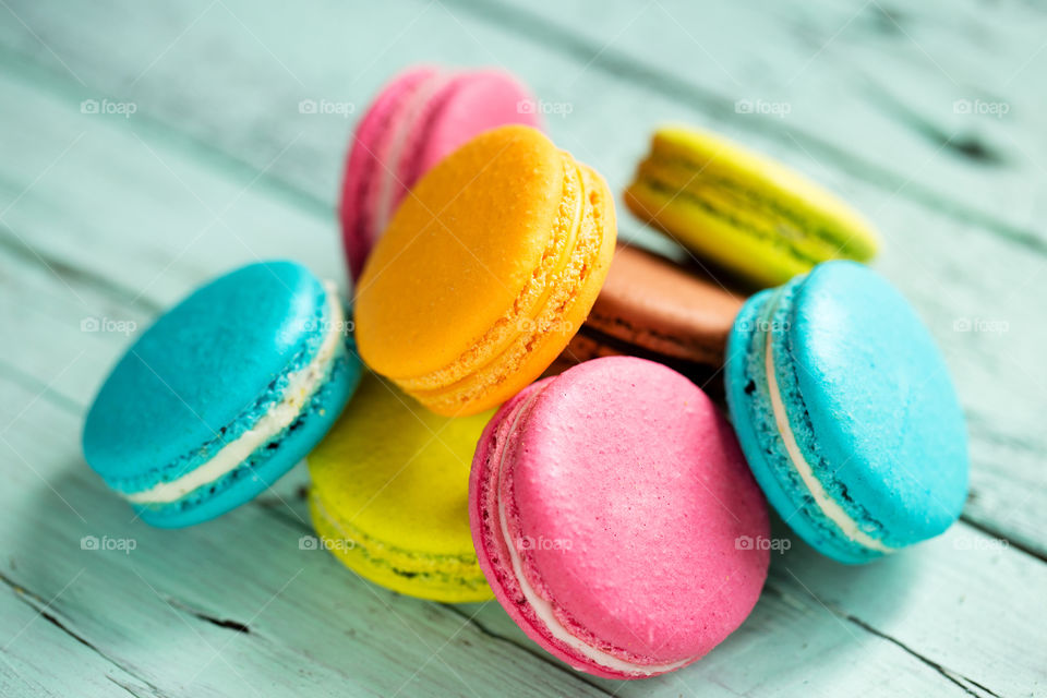Multi colored of macaroon