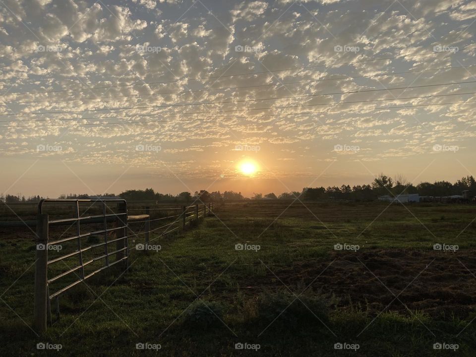 Sunrise over Verndale, MN