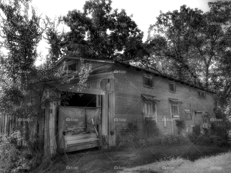 Abandoned apartments I think 