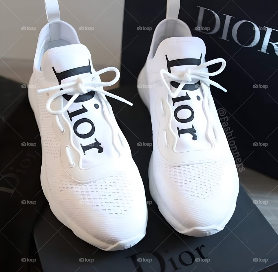 dior shoe white