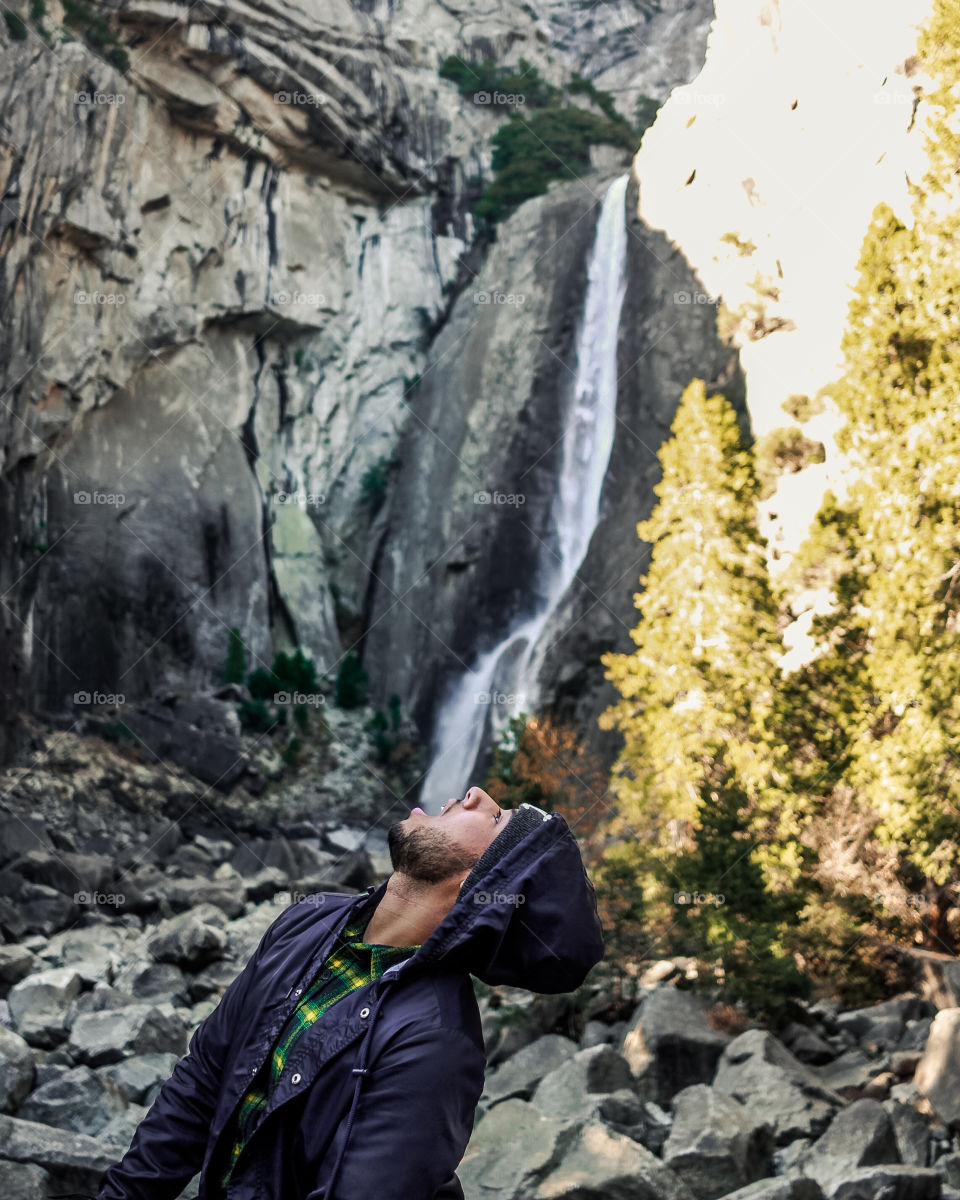 Yosemite lower falls fun