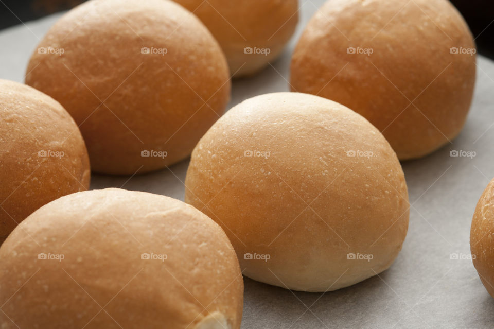 View of round little breads