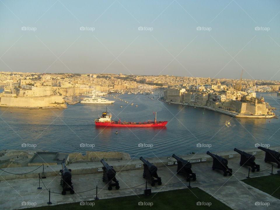 Malta Grand Harbor view La Valletta