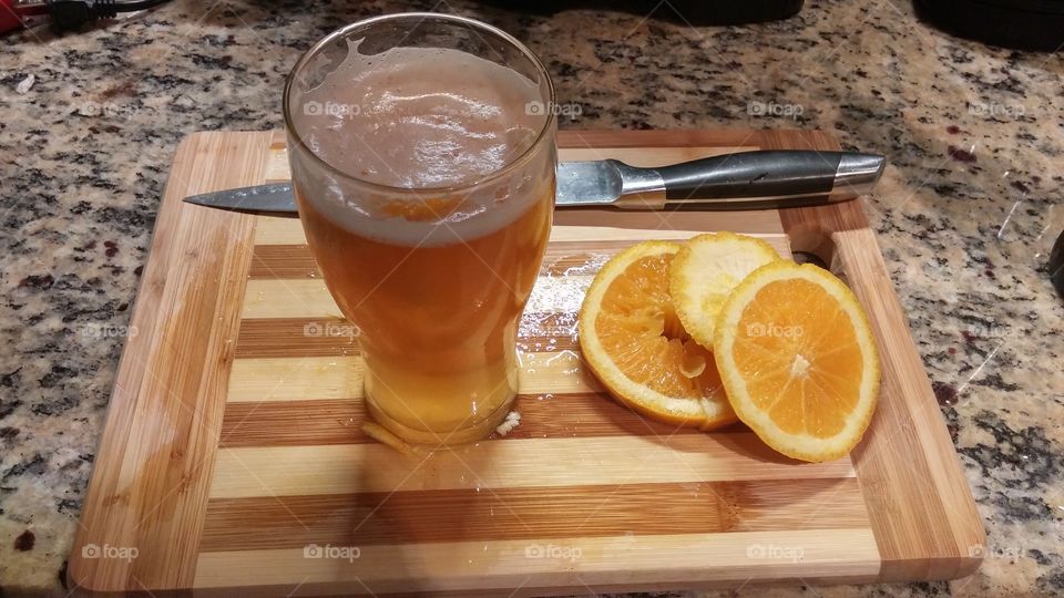 oranges and beer