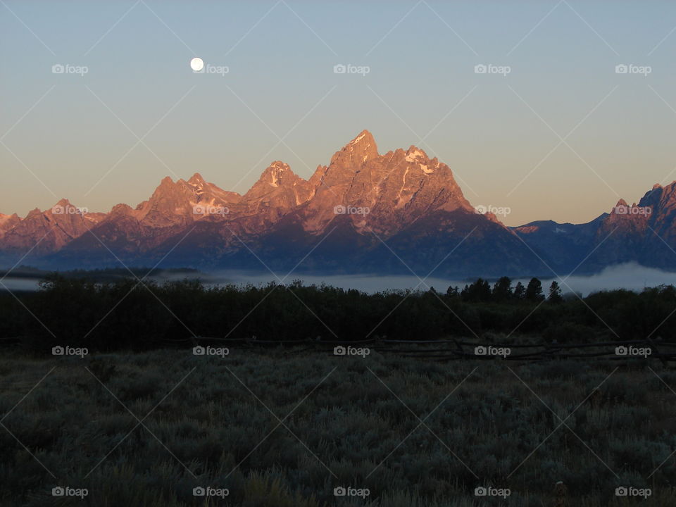Morning View of Grand Tetons
