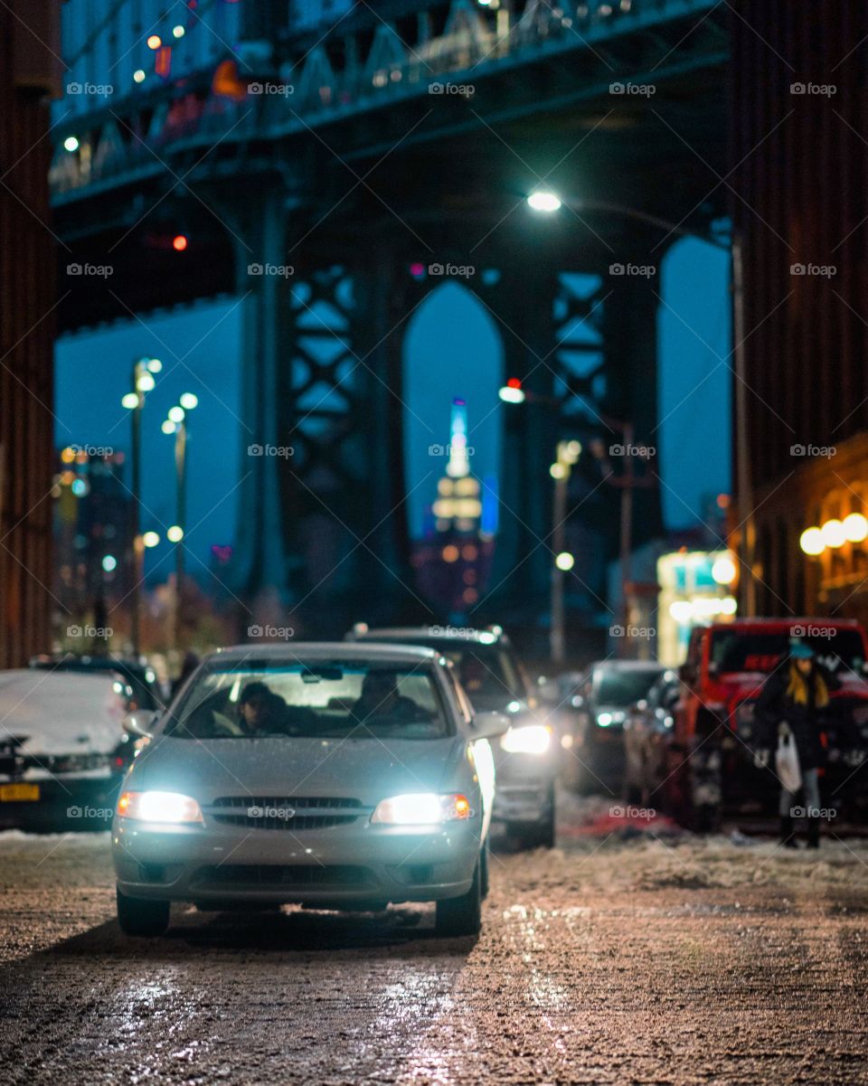 Cars in the city