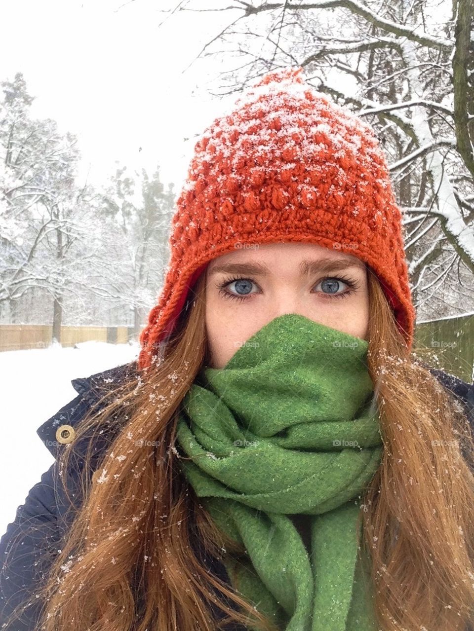 Selfie in the snow 