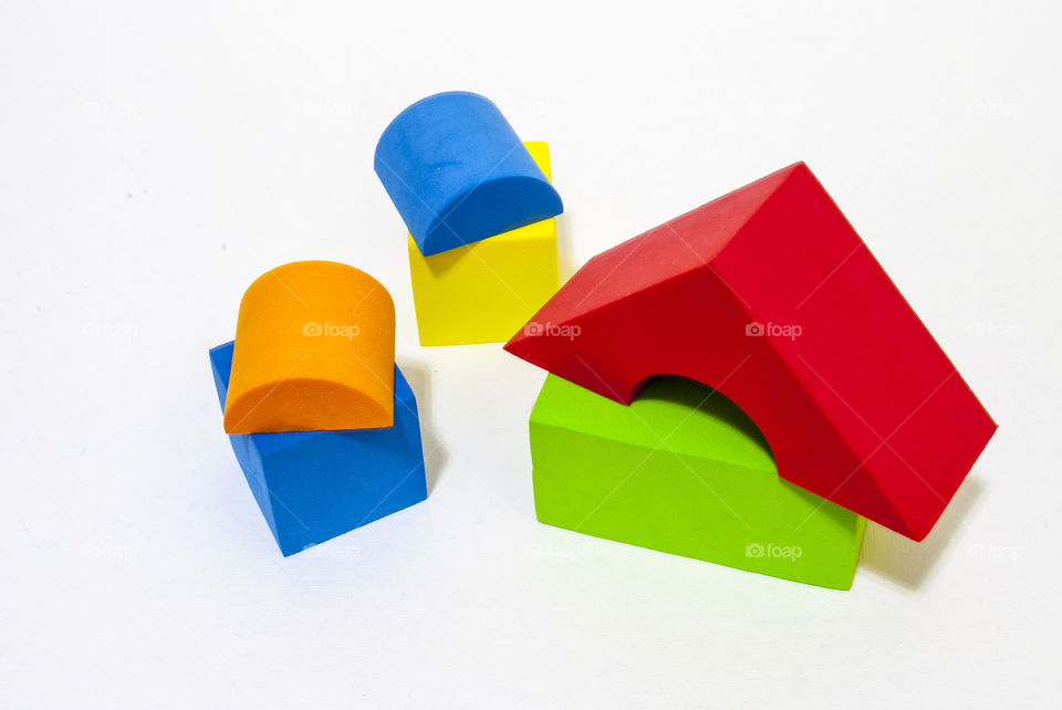 baby multi-colored cubes designer