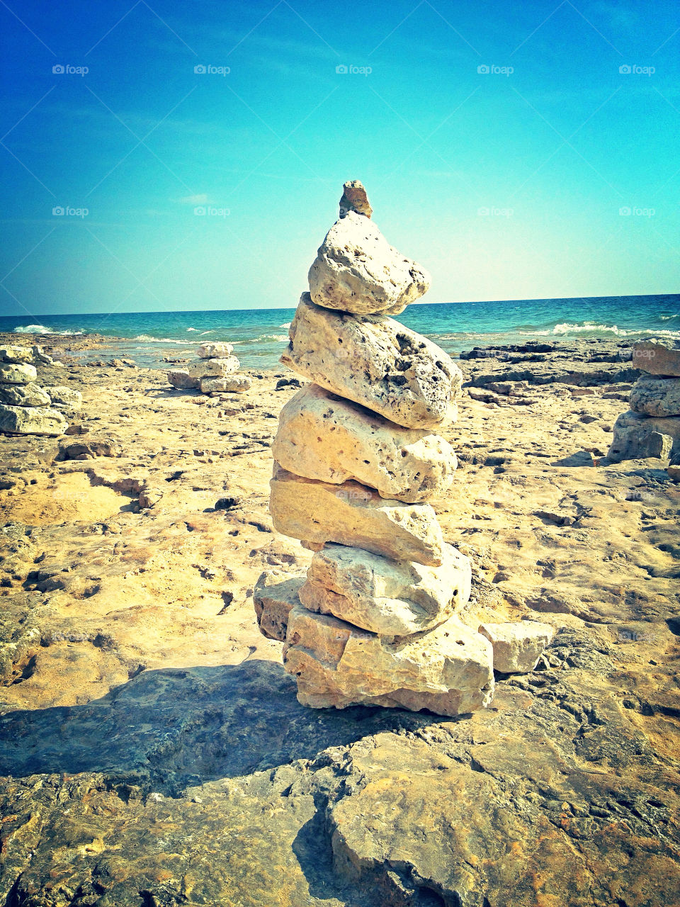 landscape beach sky green by somebeach