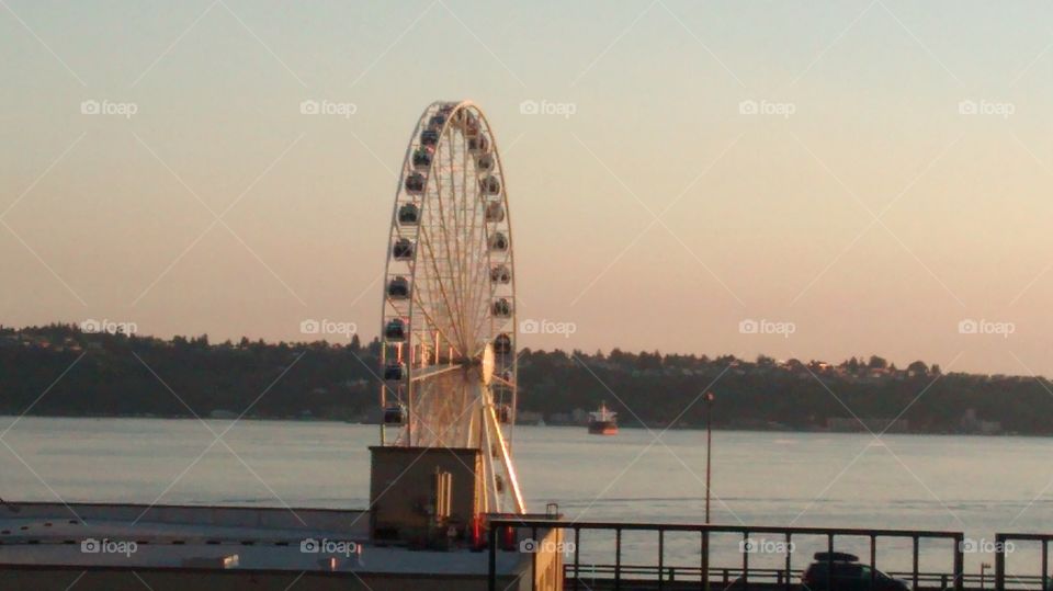North West Wheel. I was enjoying a sunset in Seattle.