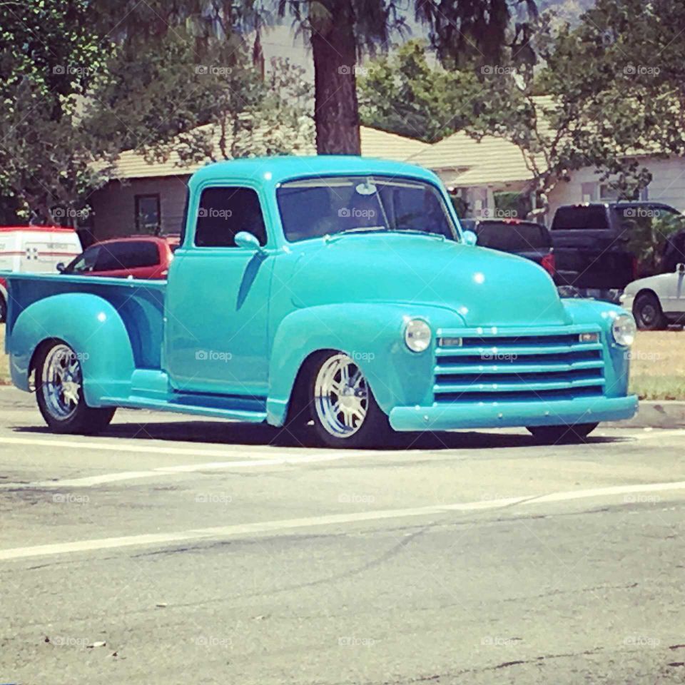 Classic Turquoise Color Truck