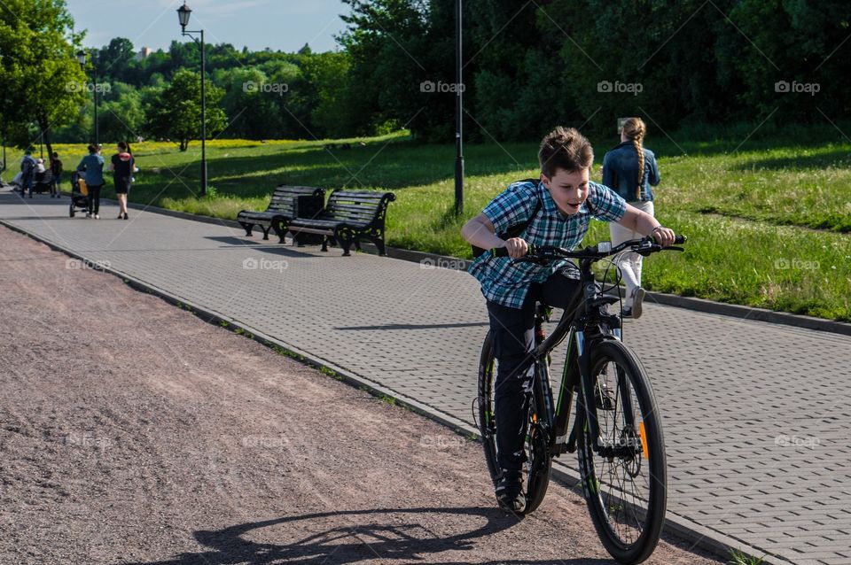 Young cyclist