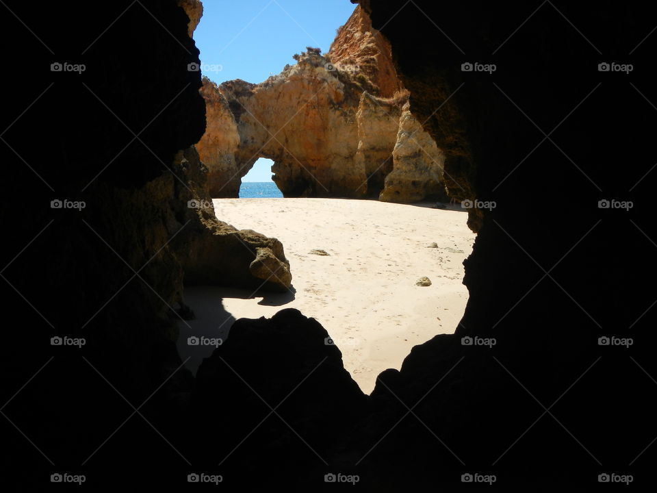 Beach cave